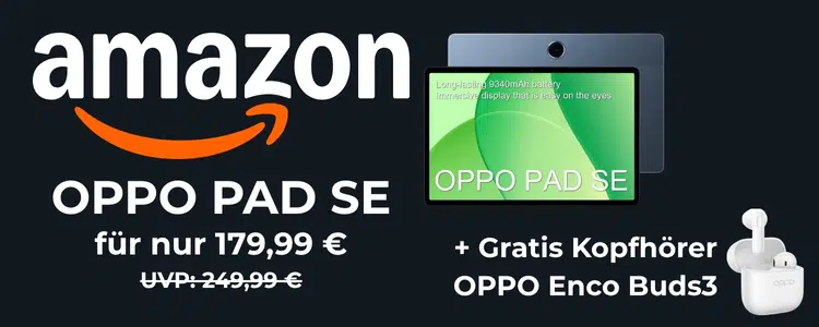 Amazon Angebot OPPO PAD SE Tablet + Kopfhörer