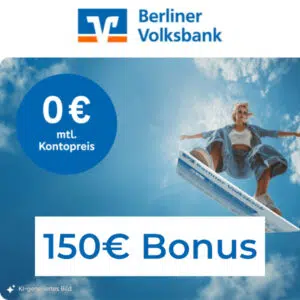 150€ Bonus für Berliner Volksbank