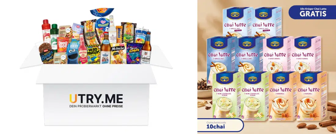 Chai Latte von Krüger in 5 Sorten; Paket von utry.me