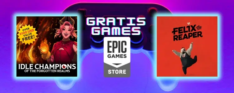 Add-On für das Spiel "Idle Champions of the Forgotten Realms" und Game "Felix The Reaper" gratis bei Epic