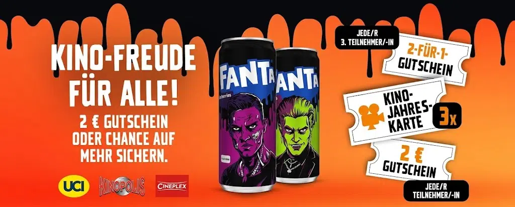 Kinogutschein mit Fanta & Edeka gewinnen
