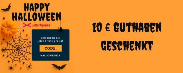 LetterXpress Guthaben Halloween