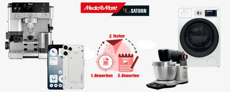 Testpiloten-Aktion von MediaMarkt; Elektrogeräte