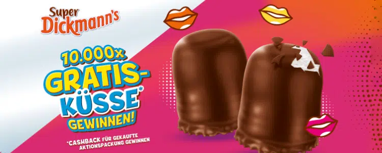 Super Dickmann's gratis testen; Geld-zurück-Aktion