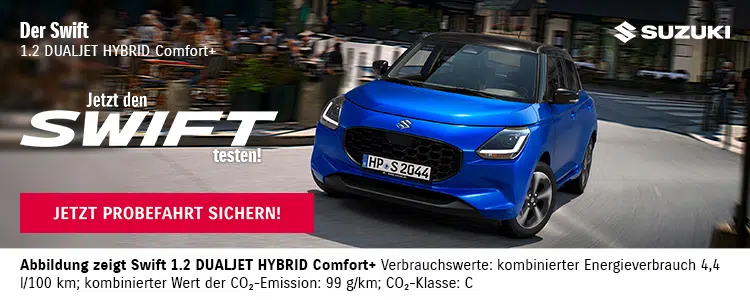 Blauer Suzuki Swift
