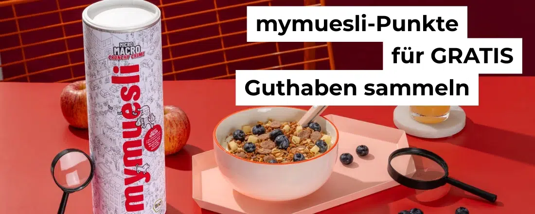 mymuesli-Punkte für Guthaben sammeln