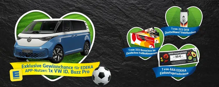 VW ID. Buzz gewinnen; Ferrero-WM-Produkte