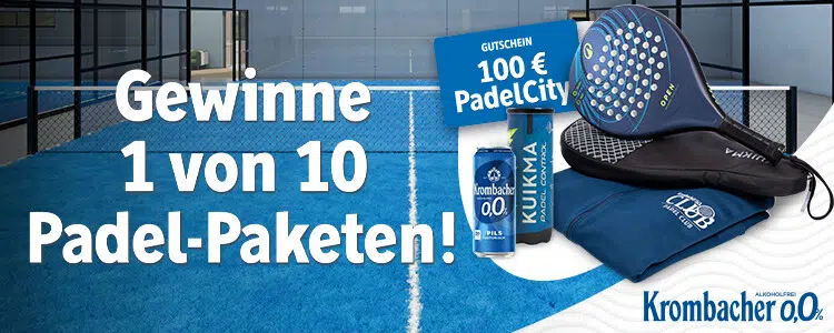 Krombacher Gewinnspiel Padel-Paket