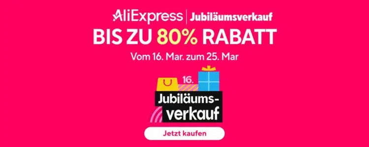 AliExpress Jubiläumsverkauf