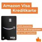 Amazon-Kreditkarte; 30€ Startguthaben