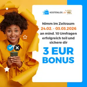 3€ Bonus für CPX-Umfragen
