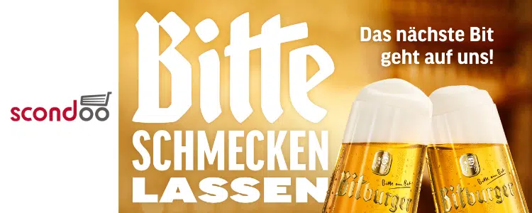 Bitburger gratis scondoo