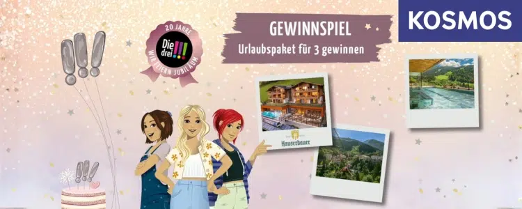 Kosmos-Gewinnspiel Die Drei !!! Jubiläum