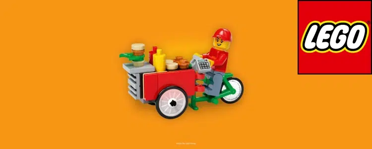 LEGO® Burger-Verkaufsfahrrad