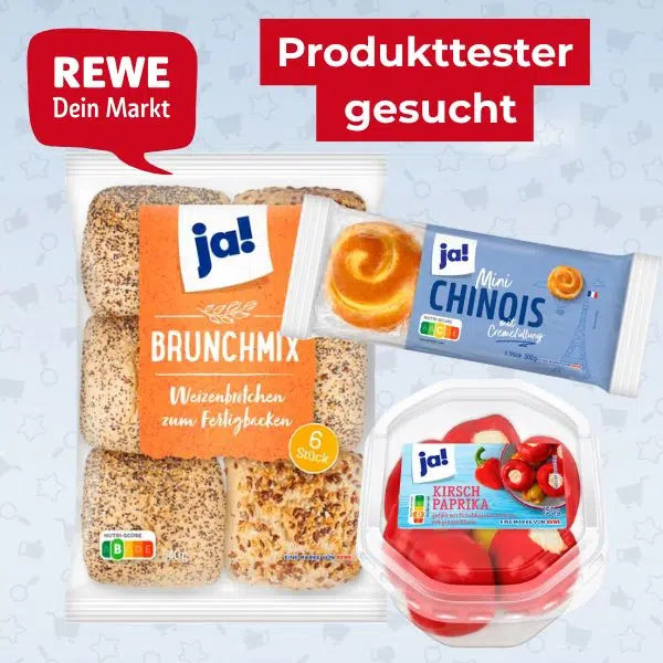 REWE Proukttester werden; Aufbackbrötchen; Kirschpraprika, Chinois