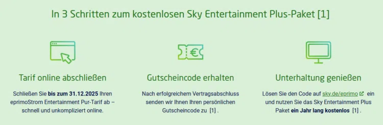 Screenshot eprimo Sky gutschein