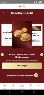 Screenshot Burger Gutschein