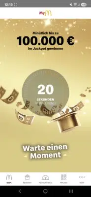 Screenshot Jackpot-Ticket Countdown