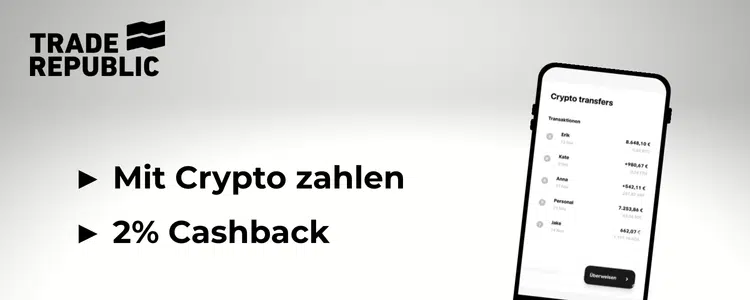 Trade Republic mit Krytpo-Funktionen