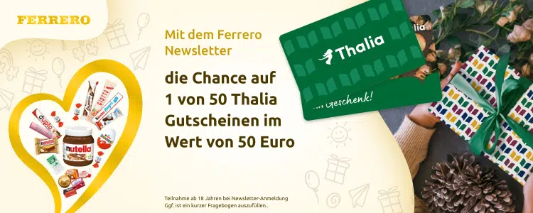 Thalia-Gewinnspiel von Ferrero