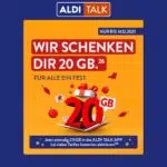 ALDI TALK Kostenloses Datenvolumen
