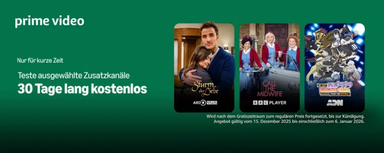 Prime Video Zusatzkanäle gratis testen