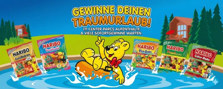 HARIBO Gewinnspiel 2026; Center Parcs