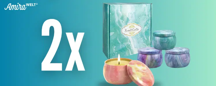 Duftkerzen-Set bei Amira gewinnen