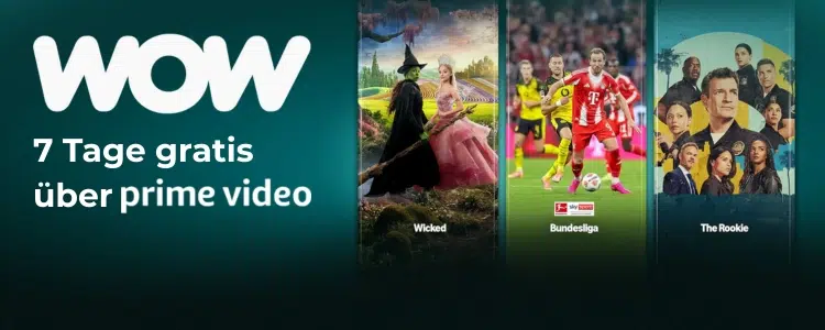 WOW gratis Prime Video Zusatzkanäle