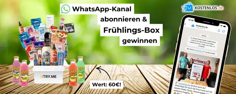 WhatsApp-Gewinnspiel von Kostenlos.de; Degusta Box Adventskalender