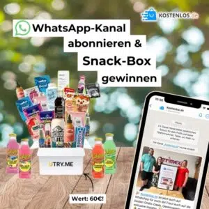 WhatsApp-Gewinnspiel; Snack-Box gewinnen