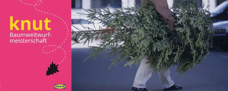 Baumweitwurf-Meisterschaft bei IKEA
