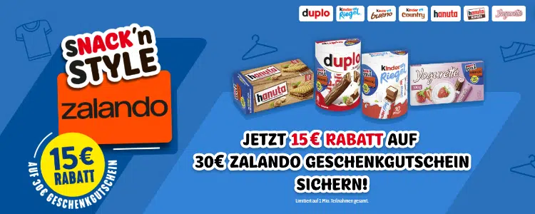 Ferrero-Produkte; Zalando-Gutschein
