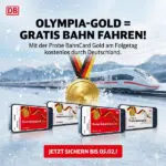 Gratis Bahn fahren; BahnCard; Olympische Winterspiele 2026
