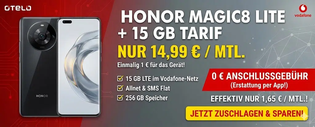 Honor Magic8 Lite im Vertrag