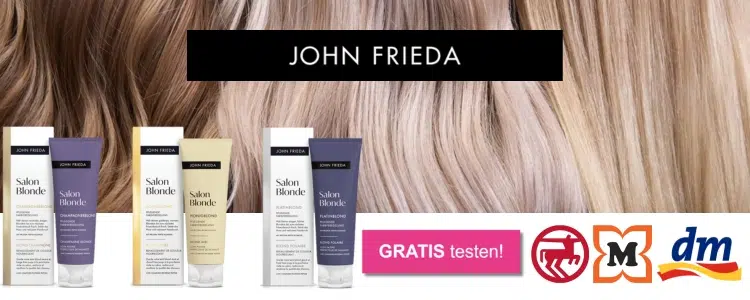 John Frieda Salon Blonde Pflegeserie gratis testen