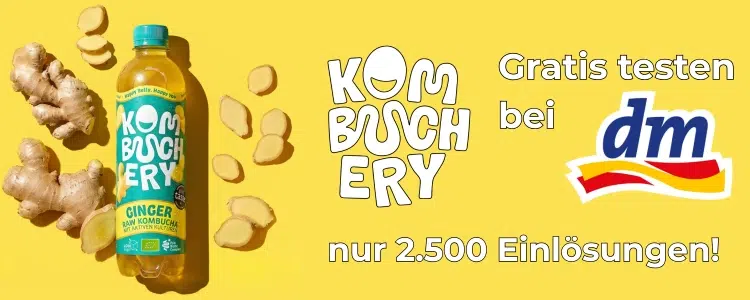 Kombuchery Raw Kombucha Ginger gratis testen