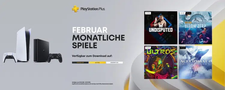 PS Plus Spiele Februar Übersicht