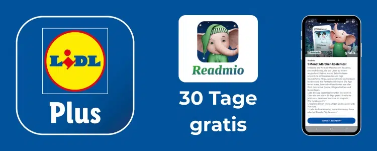 Readmio 30 Tage gratis Lidl Plus