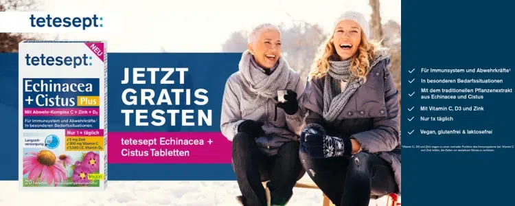 tetesept gratis testen 2026 Echinacea + Cistus Tabletten