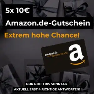 Amazon-Gutschein gewinnen