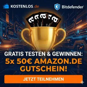 Bitdefender gratis testen & 50€ gewinnen