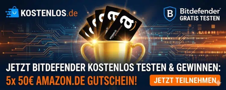 Bitdefender gratis testen & 50€ Gutschein gewinnen