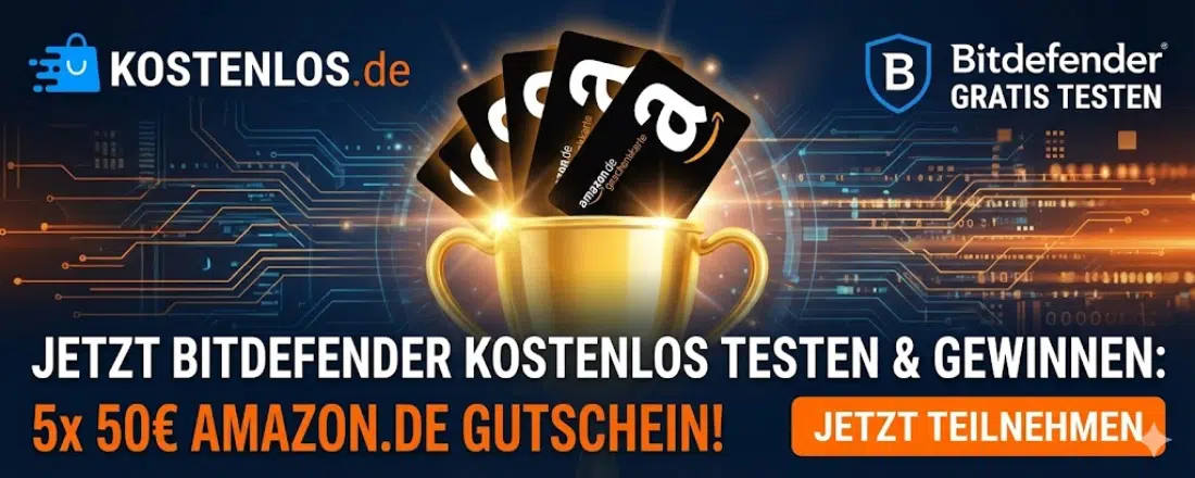 Bitdefender gratis testen und 50€ gewinnen