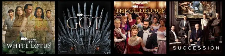 Beispiele aus dem Programm von HBO Max