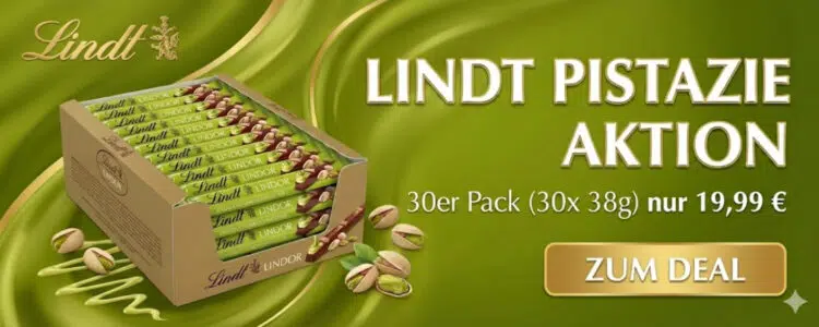 Lindor Pistazie 30x bei DealClub