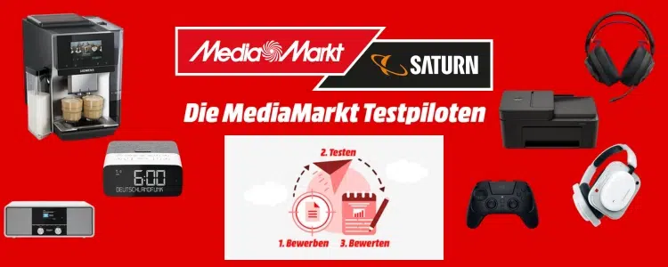 Testpiloten-Aktion von MediaMarkt; Elektrogeräte