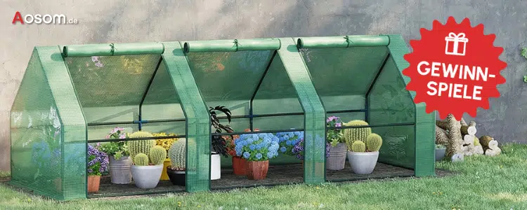 Aosom Gewinnspiel; Mini-Gewächshaus