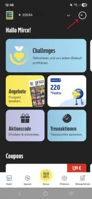 EDEKA Screenschot App