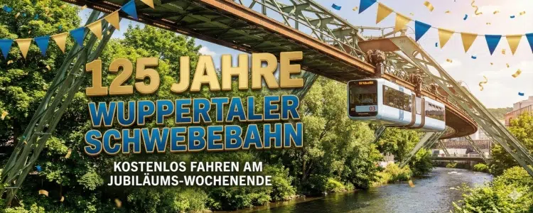 Wuppertaler Schwebebahn kostenlos fahren